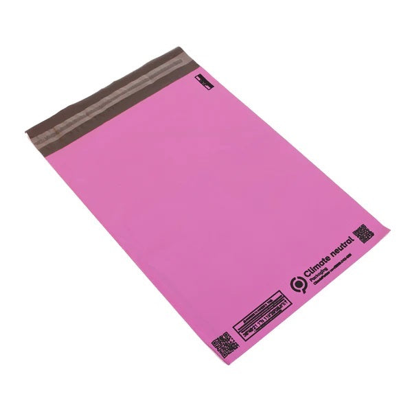 Pink Mailing Bags Strong Polythene Postage Plastic Postal Mail Seal