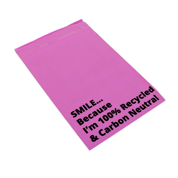 Pink Mailing Bags Strong Polythene Postage Plastic Postal Mail Seal