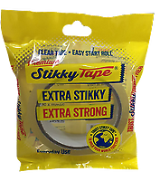 Stikky Cellotape Packing Tape Clear Sellotape Adhesive Gift Wrapping 24mm X 50M