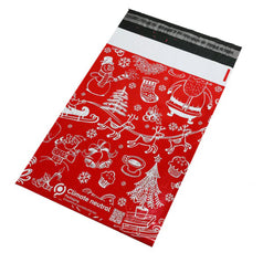 Christmas XMAS RED Recycled Mailing Bag